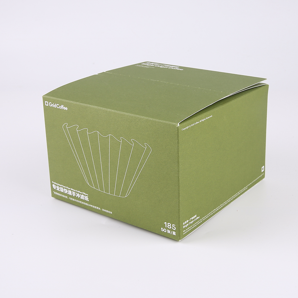 Free Design Custom Logo Self Erecting Boxes Eco-friendly Gift Packaging Tear Strip Mailer Shipping Box for Coffee Filter