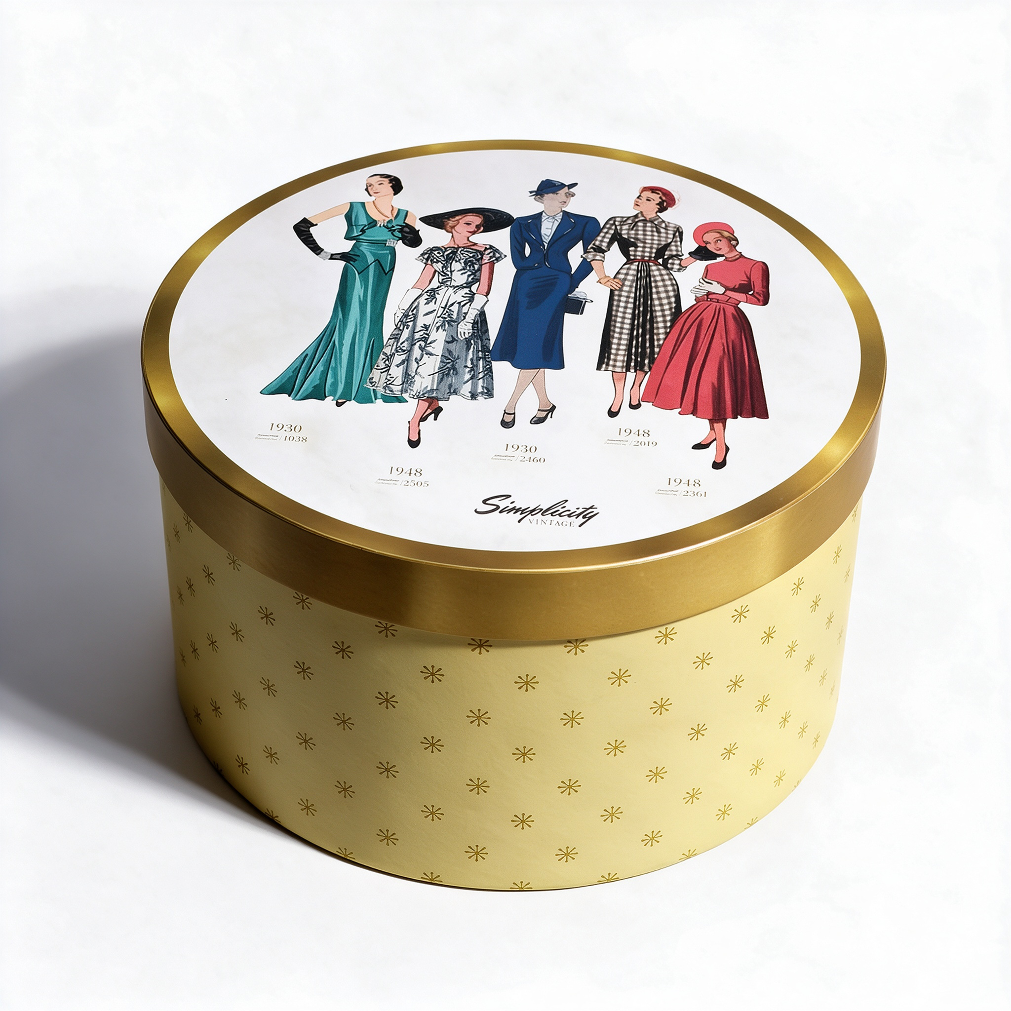 Custom Printed logo New Luxury Round Eco-friendly Packaging Sustainable Paper Cardboard Round Box