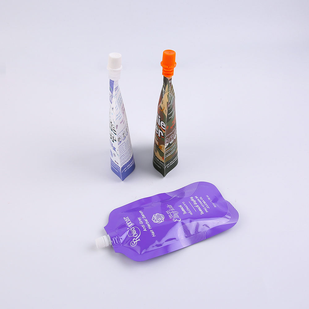 Personal Customize Eco-friendly Stand up Jelly Juice Squeeze Liquid Refill Pouch Bag Packaging with Spout