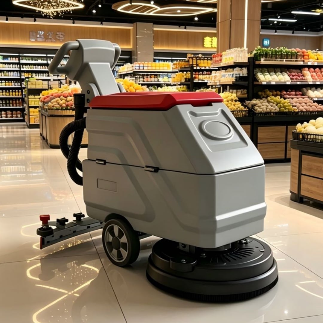 Laite  New Electric Subway Station Cleaning Equipment Walk Behind Floor Scrubber Dryer Machine Self Propelled
