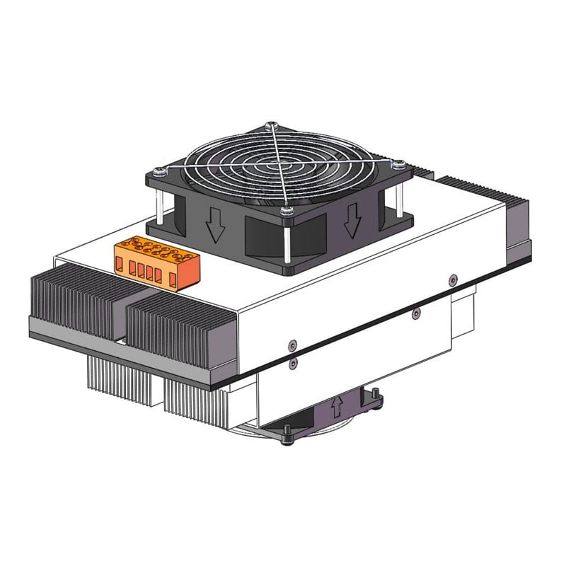 Thermoelectric Assembly Air-to- Air Cooler ｜Compact DC Peltier Cooling Unit AA-125-24