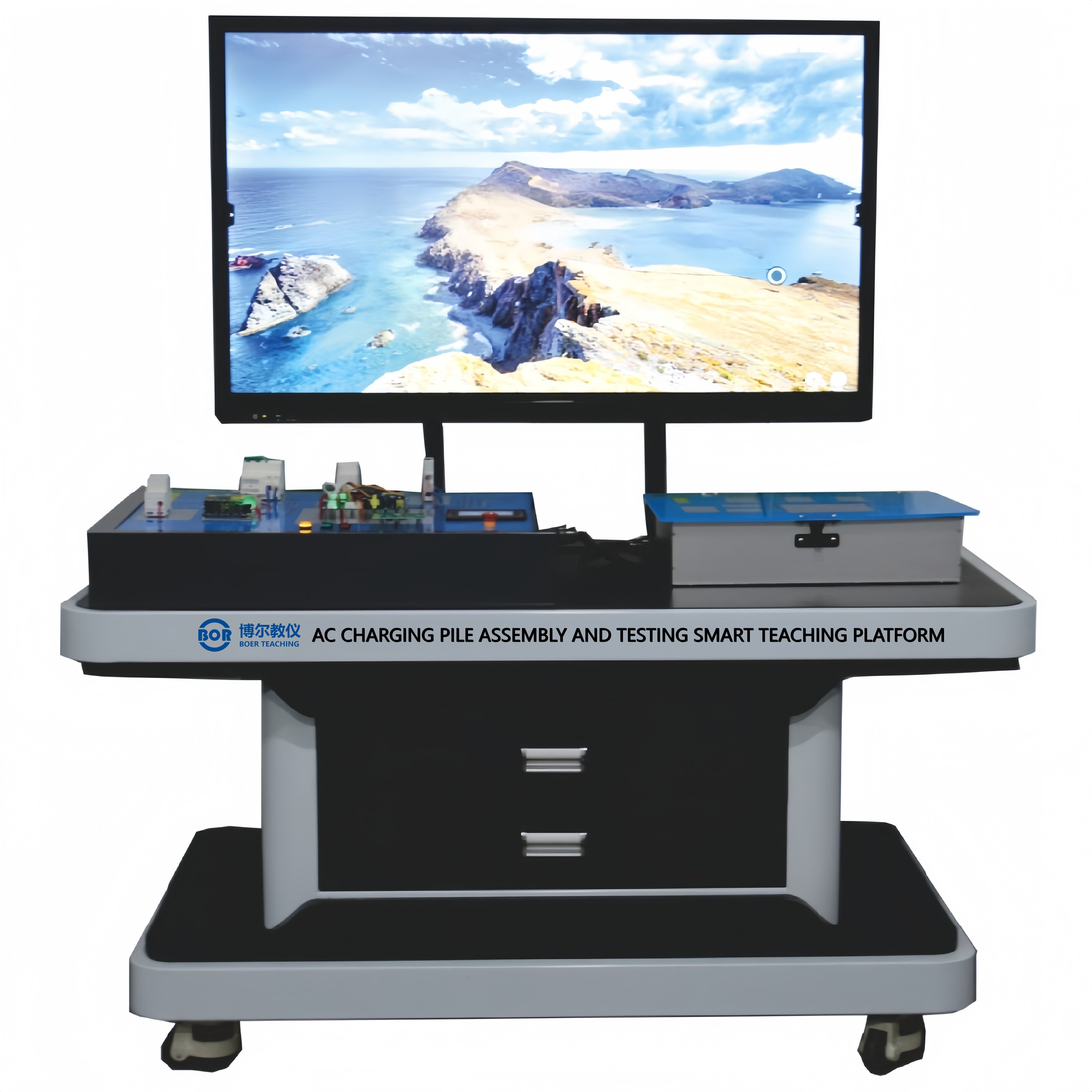 Smart teaching platform for AC charging pile assembly and testing