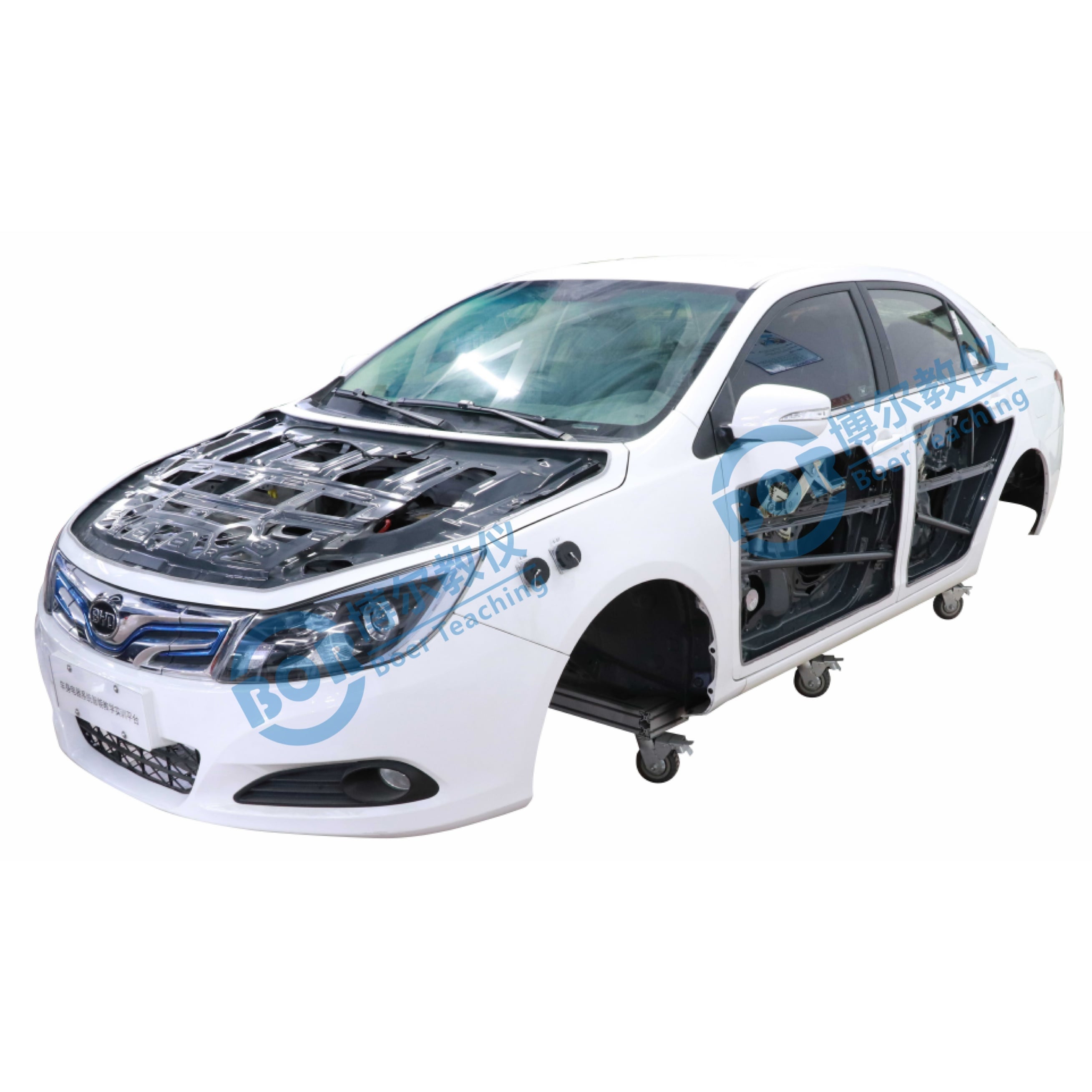 New energy vehicle body electrical linkage training platform