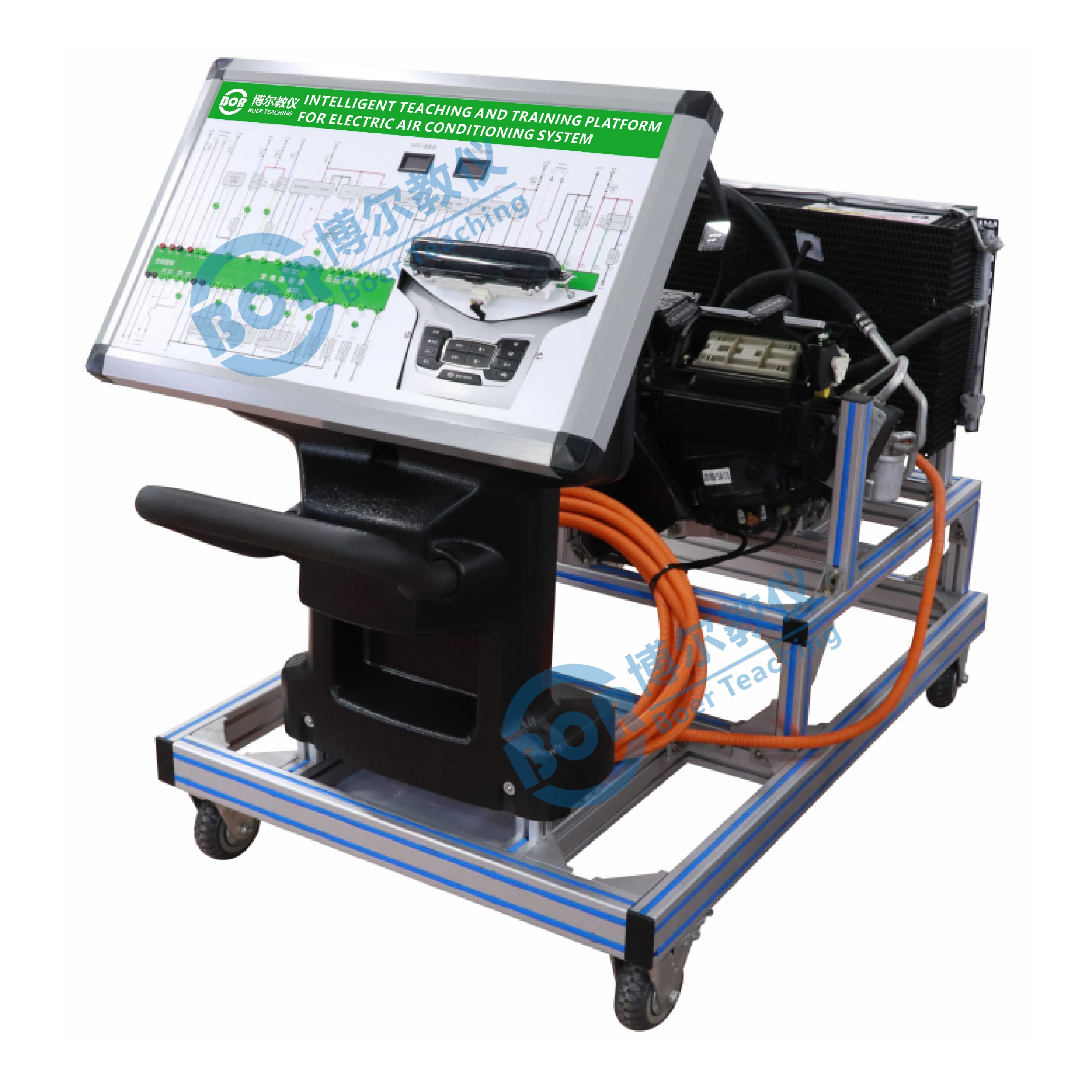 New energy vehicle air conditioning linkage training platform