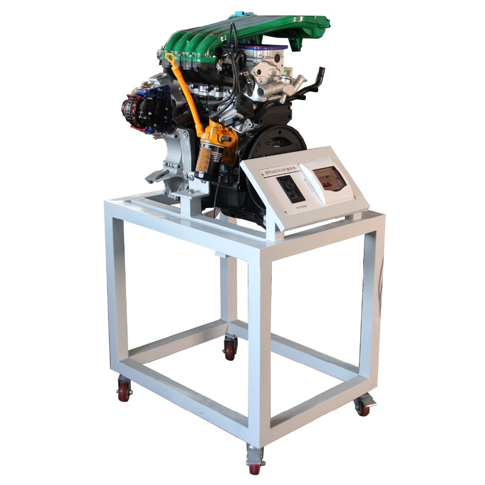 Inline four-cylinder engine dissection table