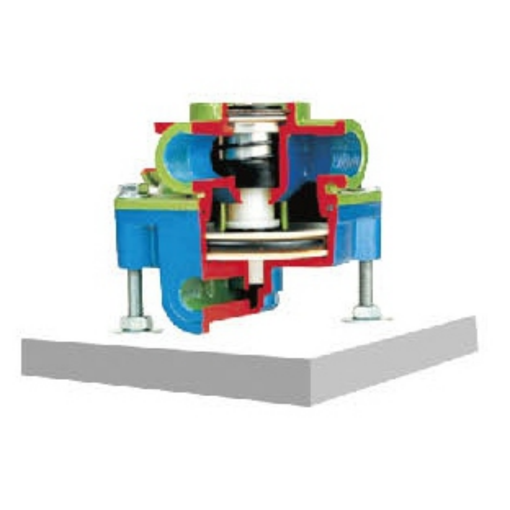 Relay valve dissected model