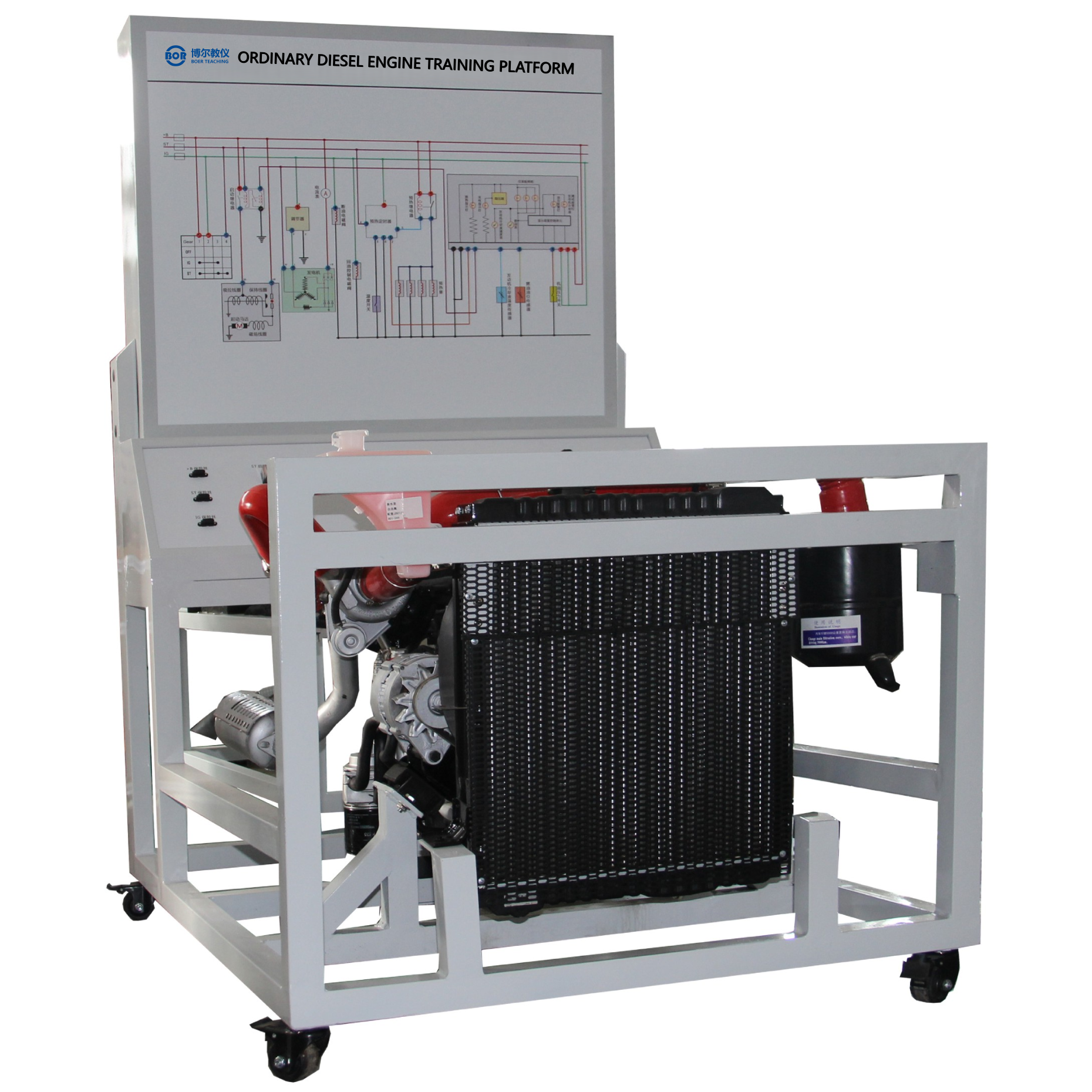 Ordinary diesel engine training platform