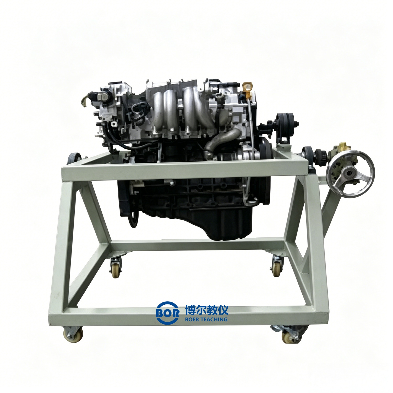 Engine with cage-type disassembly and tilting table