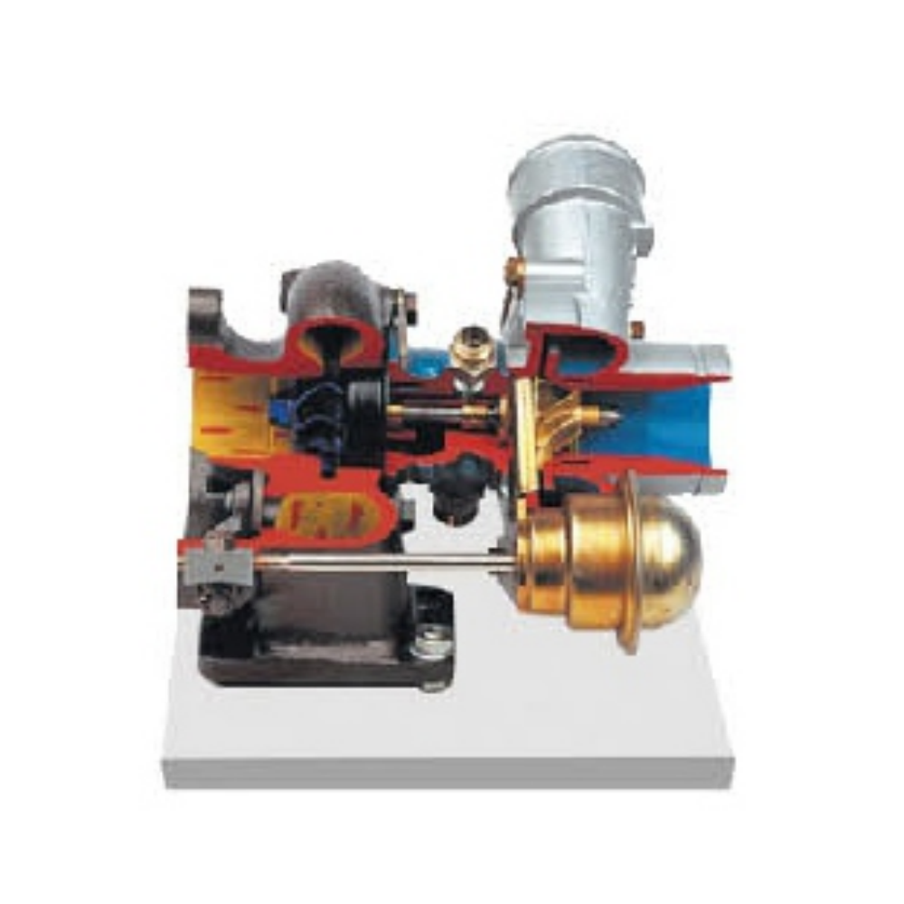 Modelo anatómico de turbocompresor con control de escape presurizado