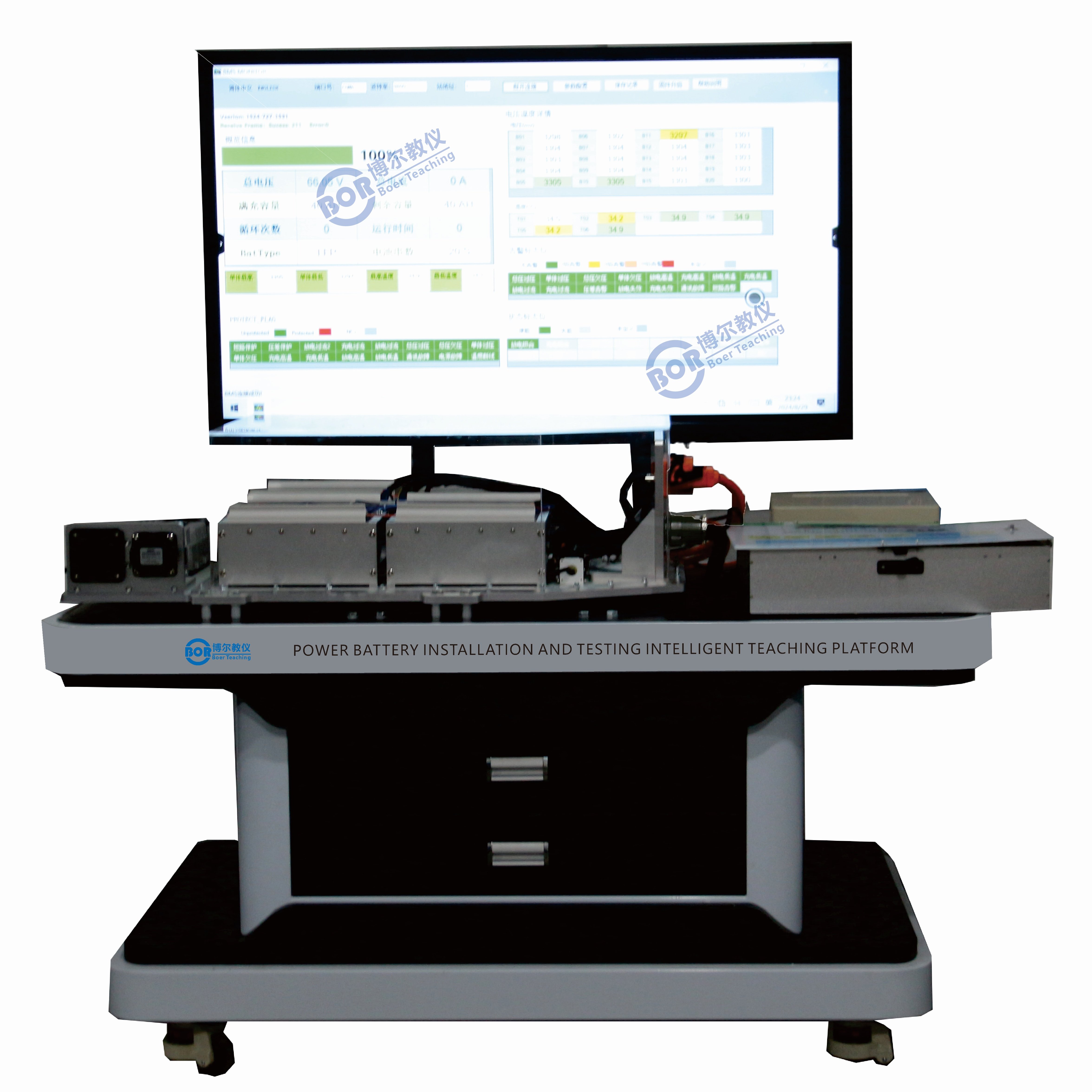 Intelligent teaching platform for power battery assembly, adjustment and testing