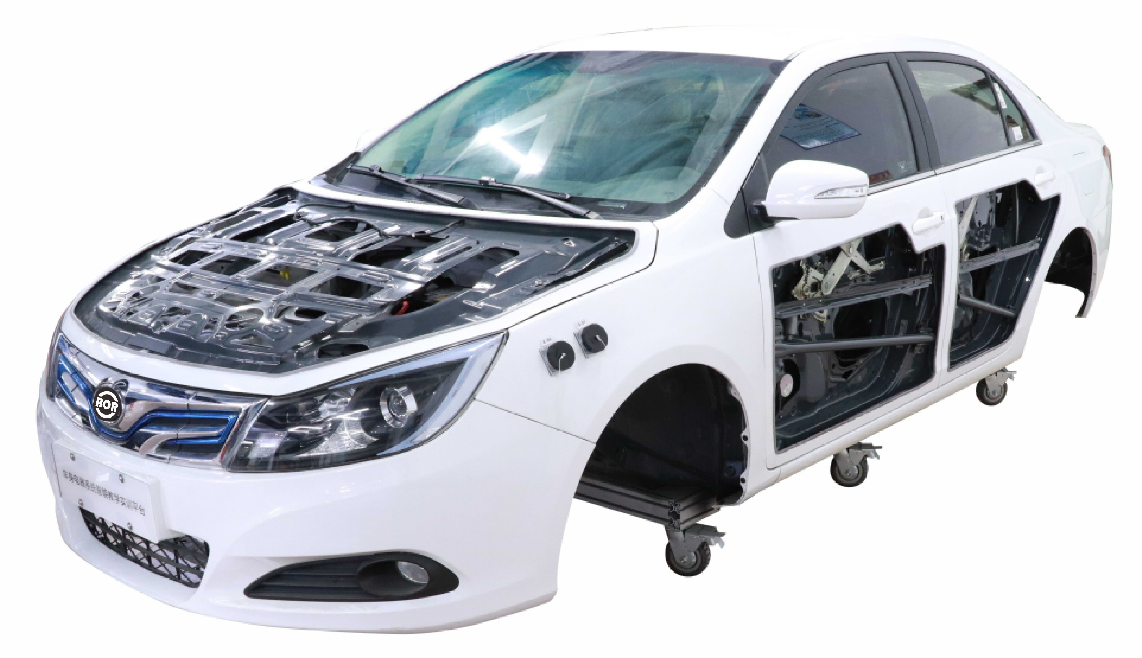 New energy vehicle body electrical linkage training platform