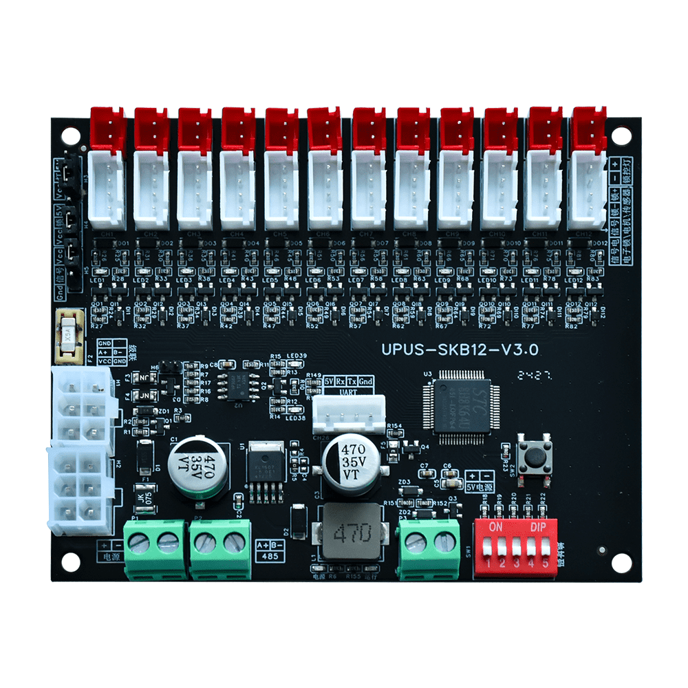 Smart 12-Way Locker Control Board Electric Consumer Electronics for Efficient Lock Management