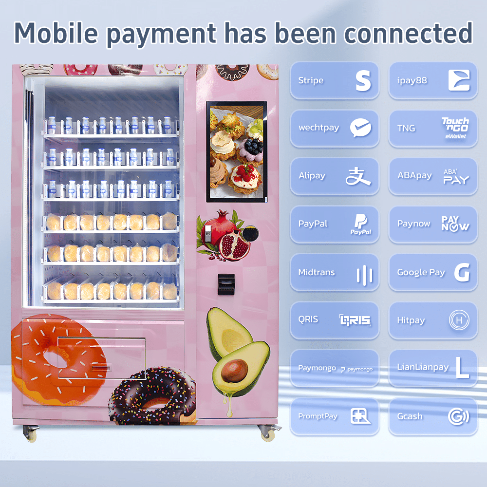 UPUS Y-Axis Refrigerated Vending Machine with Lift System - 21.5