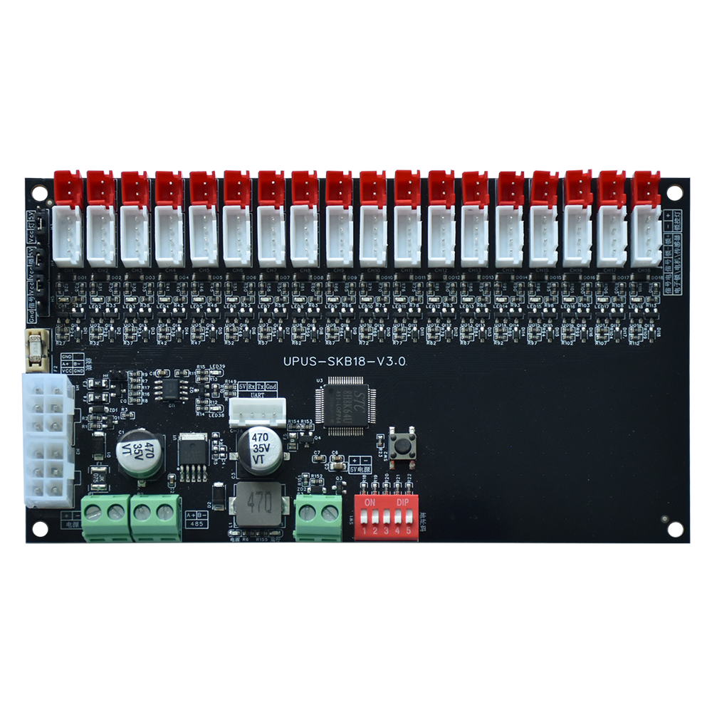 Hot Sale 18 Channel SKB18  Lock/Led Control Board for Smart LockerVending Machine Cabinet System Access Control Smart Board