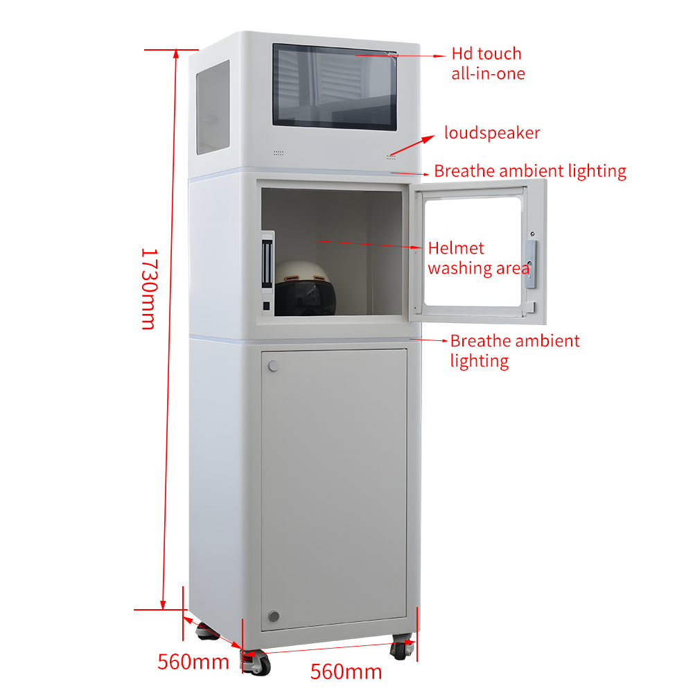 UPUS Professional Helmet Cleaning & Sanitizing Machine - 360° UV Sterilization, Deodorizing & Fast Drying with 15.6