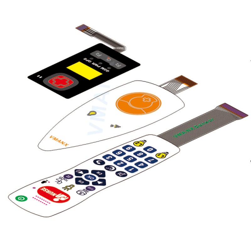 HMI-VD-7866 Medical-Grade Membrane Switch & Control Panel Specification Sheet