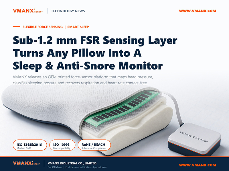 VMANX Launches Sub-1.2 mm FSR Pillow Sensing Platform