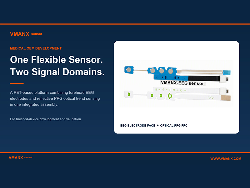 One Flexible Sensor for EEG + PPG Integration