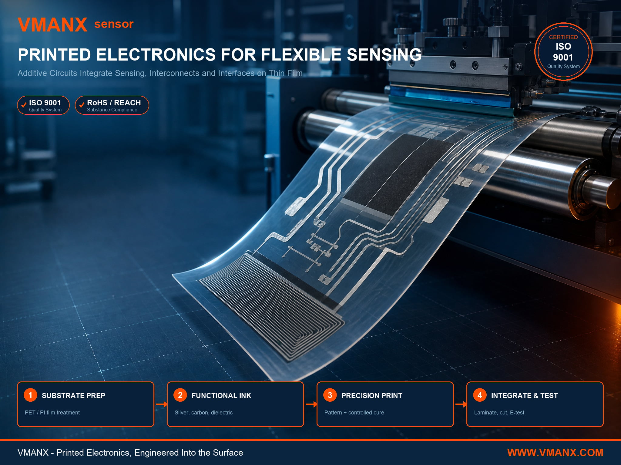 Printed Electronics for Flexible Sensors | VMANX