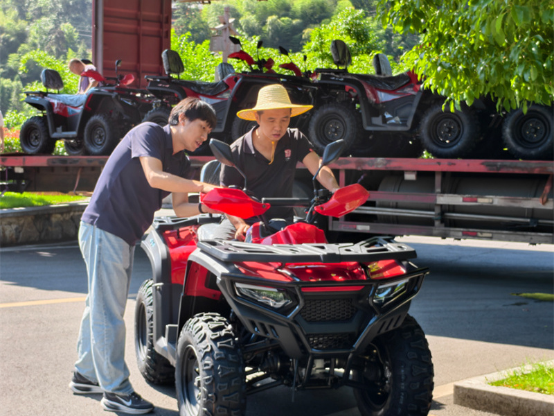 Efficient Delivery Complete | Jialing All-terrain Delivers 10 JL320A ATVs to Pengjiazhai, Unlocking New Valley Wading & Off-Road Experiences