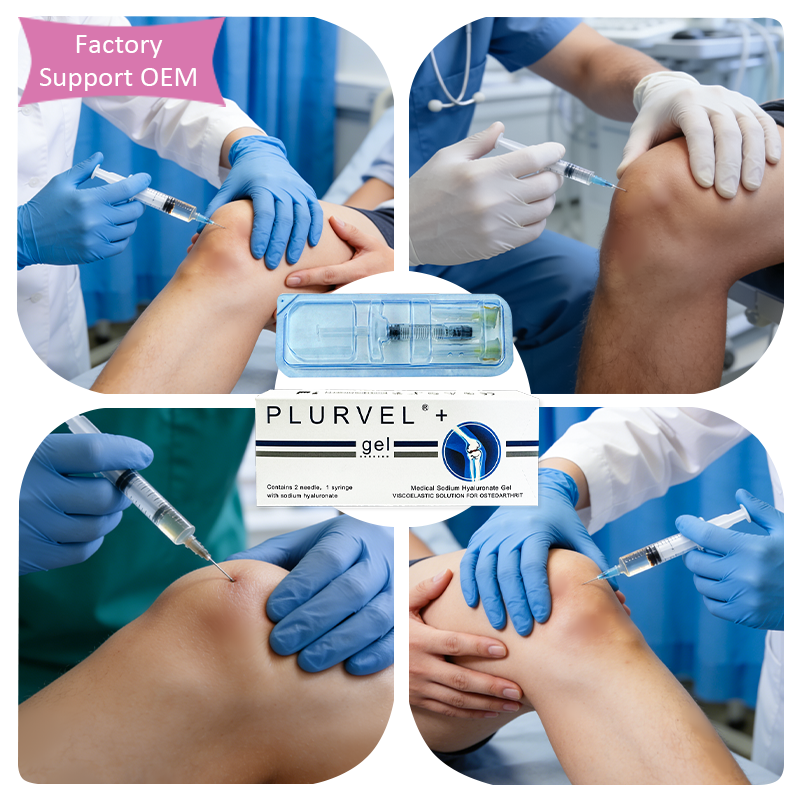 Hot Sale CE ISO Plurvel Non-Crosslinked Hyaluronic Acid Filler Intra-Articular Injection for Osteoarthritis Knee 4cc