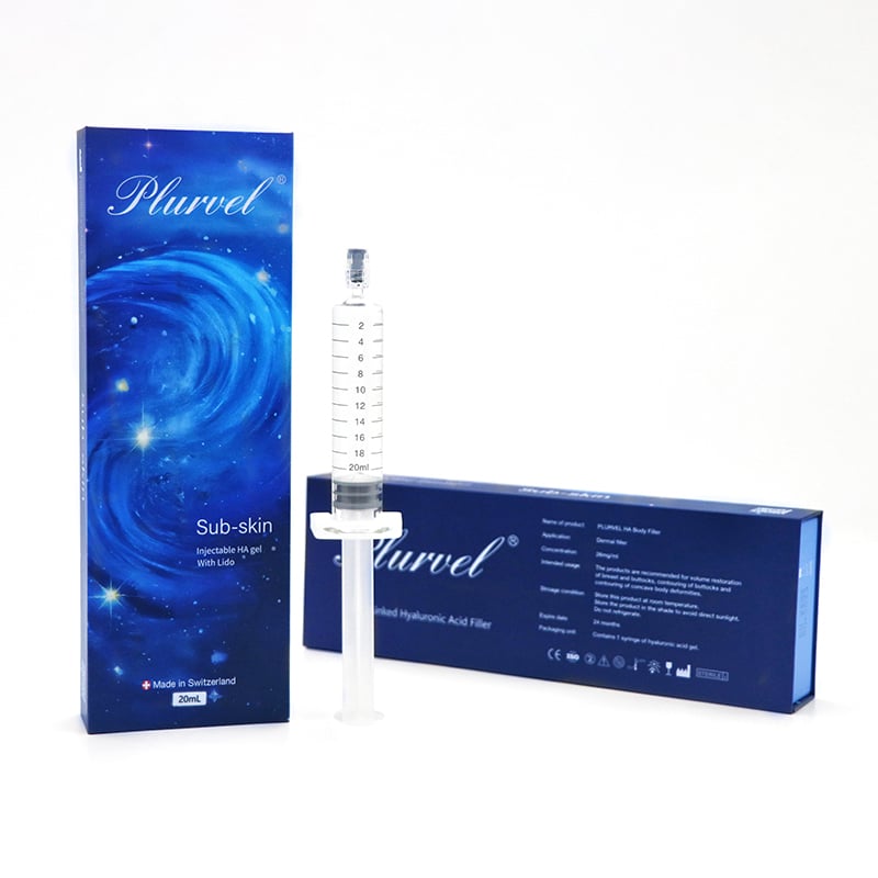 Plurvel HA Factory 20ml Body Filler Hyaluronic Acid Dermal Filler Sub-skin Model Support OEM For Buttocks Breasts Body Enlargement