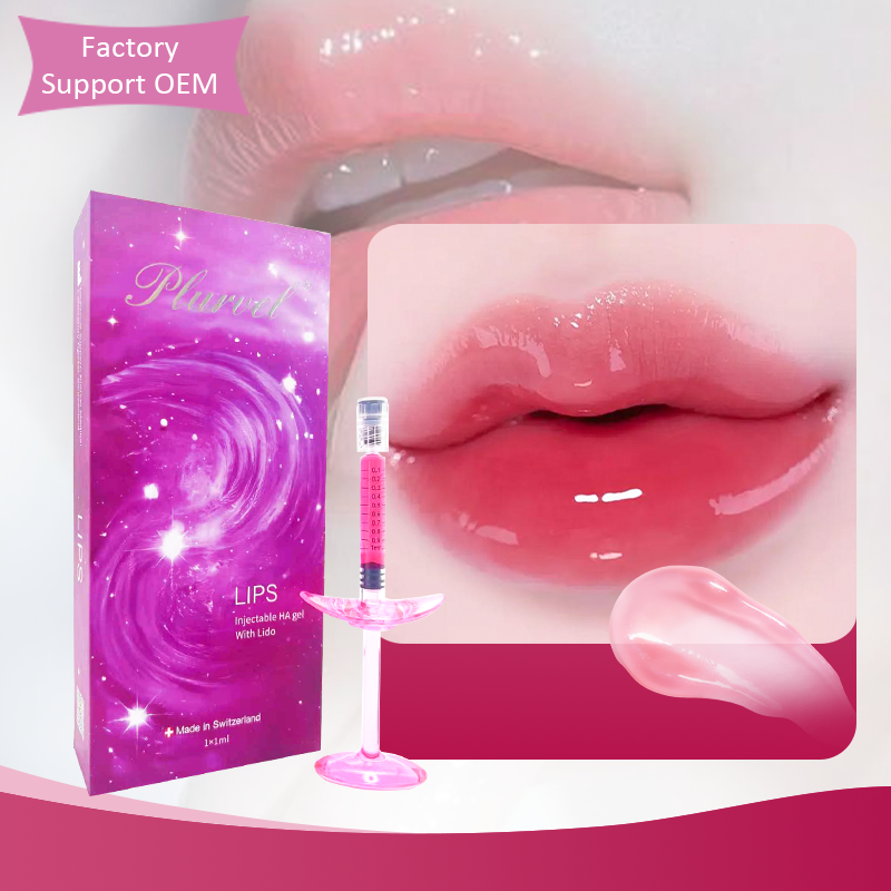 Plurvel 2cc Red Lips Monophase Crosslinked Hyaluronic Acid Dermal Filler Injection for Lip Filling and Red Coloring / OEM ODM