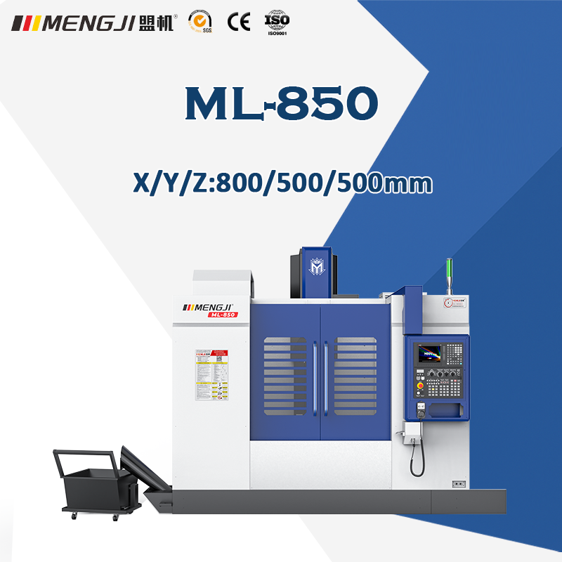 ML-850 Vertikale Werksenter met Hoë Stewigheid Struktuur en Lineêre Spore vir Presisie CNC-Freeswerk en Metaalsny