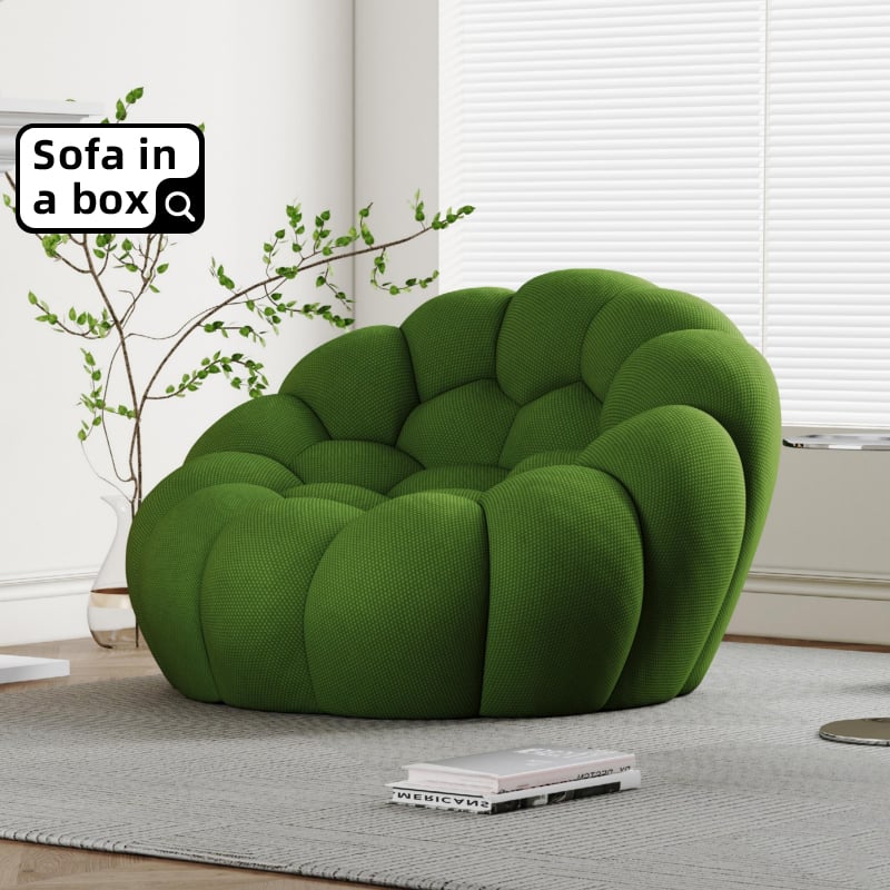 Most Comfortable Couch Modern Reclining Green Single Bean Bag Bubble Sofa Chair