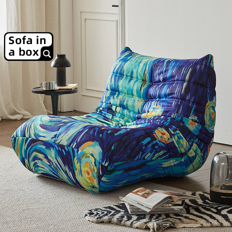 Vacuum Packed Compressed Couch Modern Recliner Bean Bag Bubble Sofa Chair in a Box