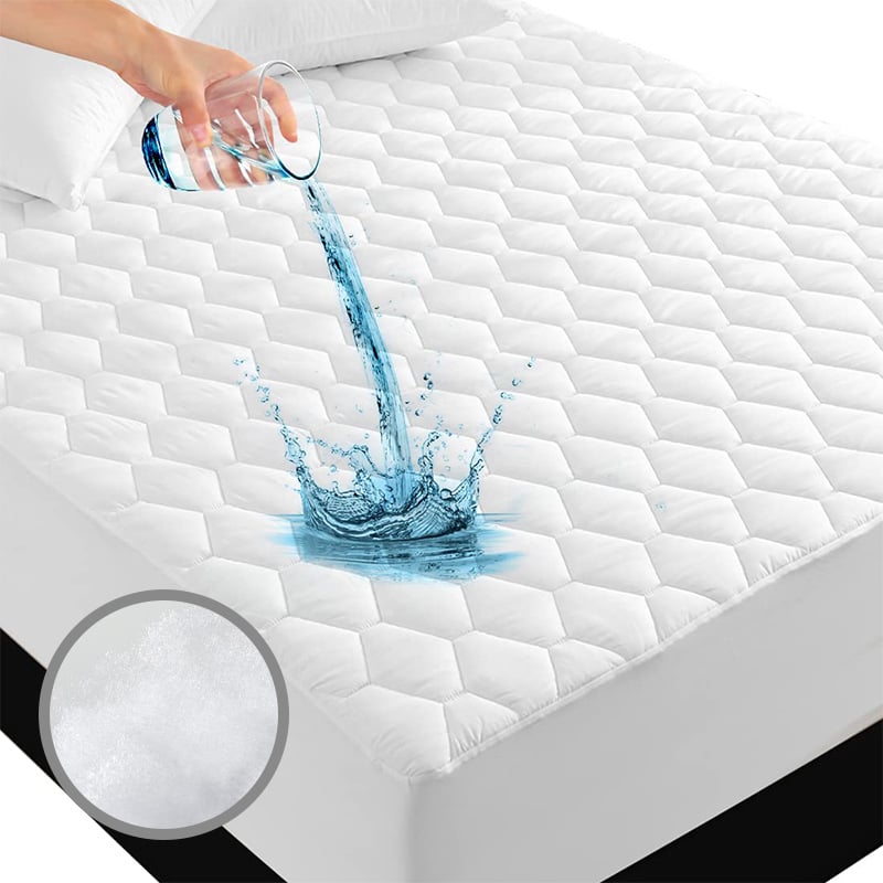 Breathable Waterproof Mattress Protector - Queen/King, GRS/OEKO-TEX/OCS Certified