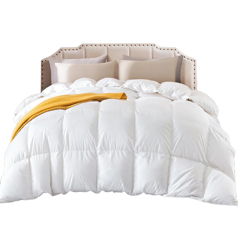 Natural Linen Allergy-Free Comforter - Queen/King, GOTS Certified, Biodegradable Fill