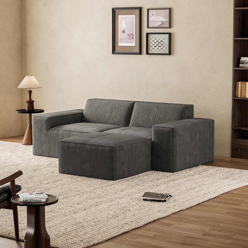 Cloud Modular Corduroy Sectional Compressed Couches for Sale