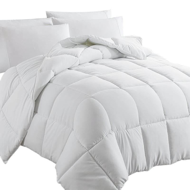 Hypoallergenic Microfiber Comforter - Queen/King, OEKO-TEX® Certified, Ultra-Soft & Lightweight