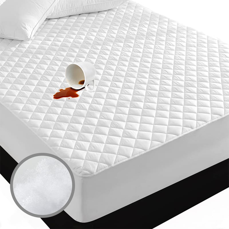 Ultra Soft Waterproof Mattress Protector - Queen/King, GRS & OEKO-TEX Certified
