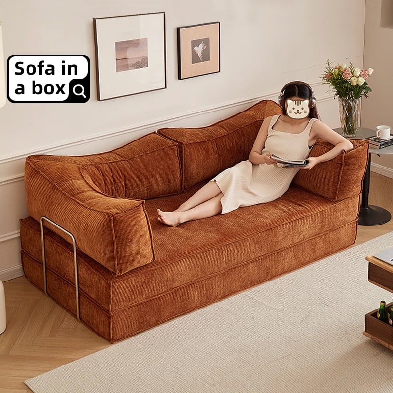 Modern Luxury Large Foldable Love Seat 2 Seater Modular Sofa Bed Couch