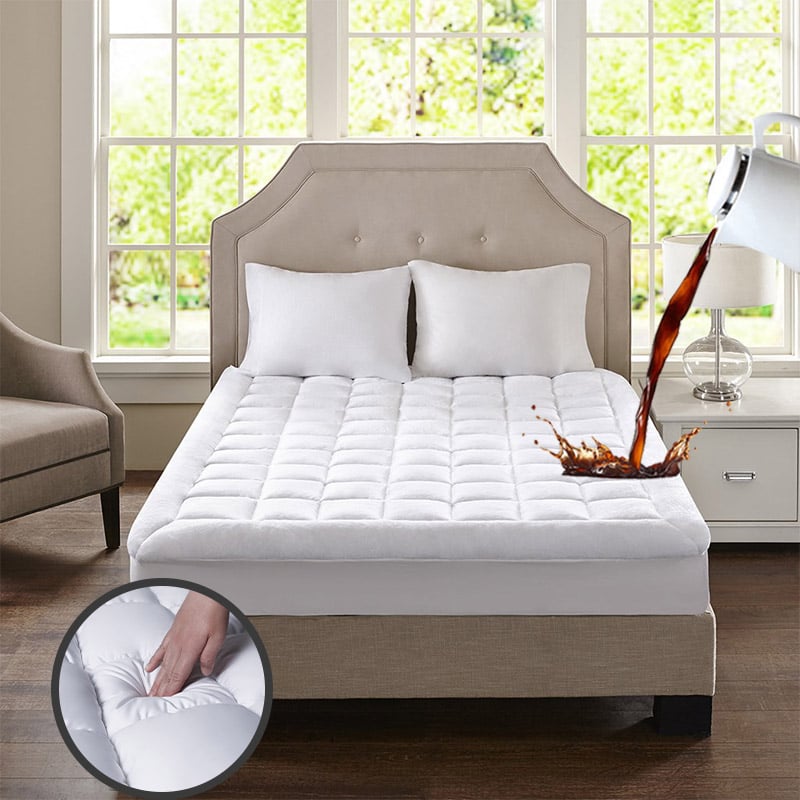 Hypoallergenic Waterproof Mattress Protector - OEKO-TEX®/GRS Certified, Single-Needle Quilted (Twin/Queen/King)