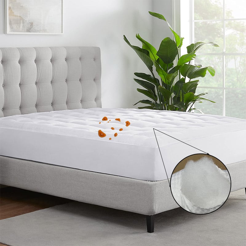 Advanced Hypoallergenic Mattress Protector - Queen/King, GRS Certified, 20K Waterproof
