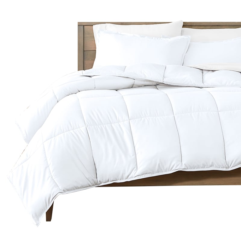 Linen-Blend Comforter with Bamboo Charcoal Fill - Queen/King, Oeko-Tex® & CarbonNeutral® Certified