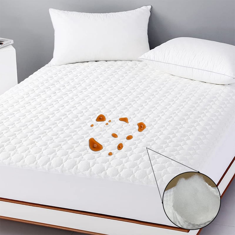 OEKO-TEX Certified Quilted Mattress Protector - Queen/King, 100% Recycled Polyester Microfiber