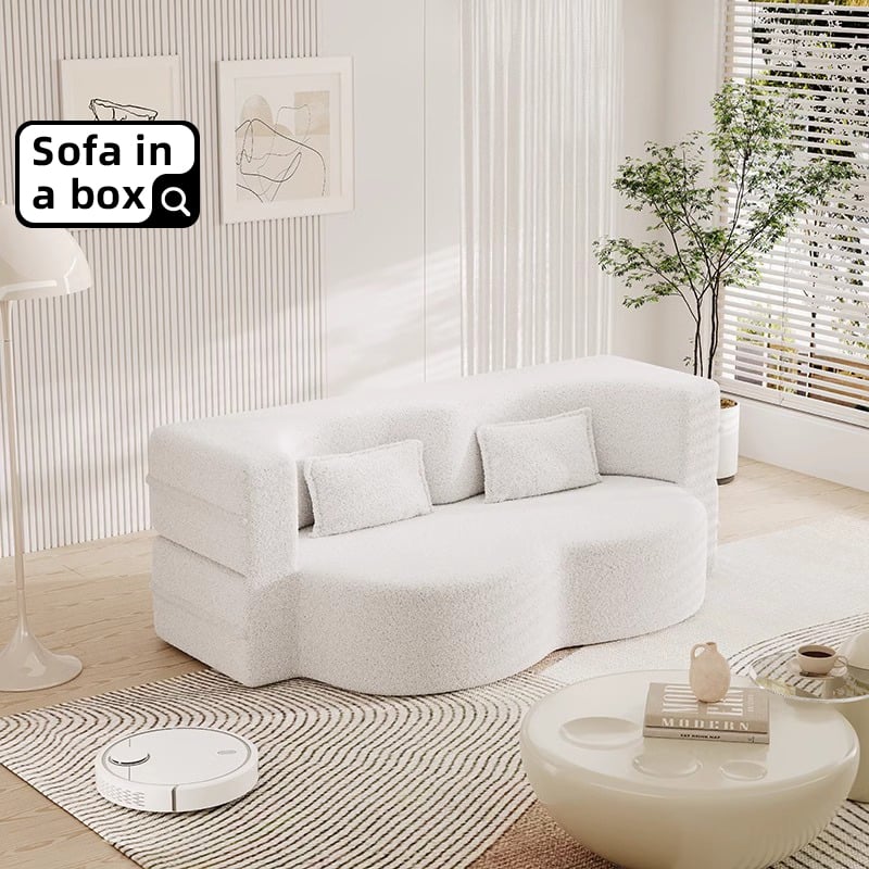 Foldable Couches Space Saving High Density Foam Foldable Sleeper Sofa Mattress