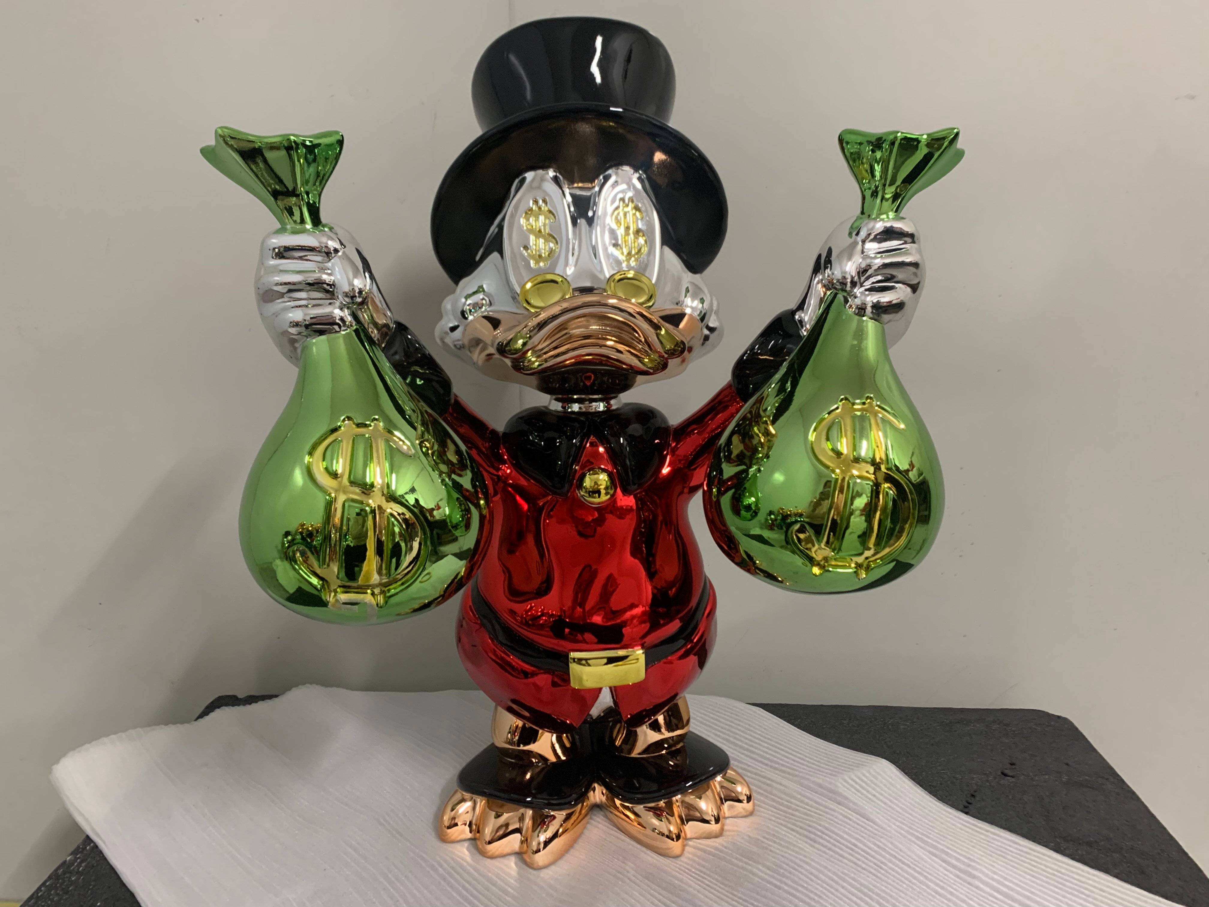 Electroplated Duck Sculpture