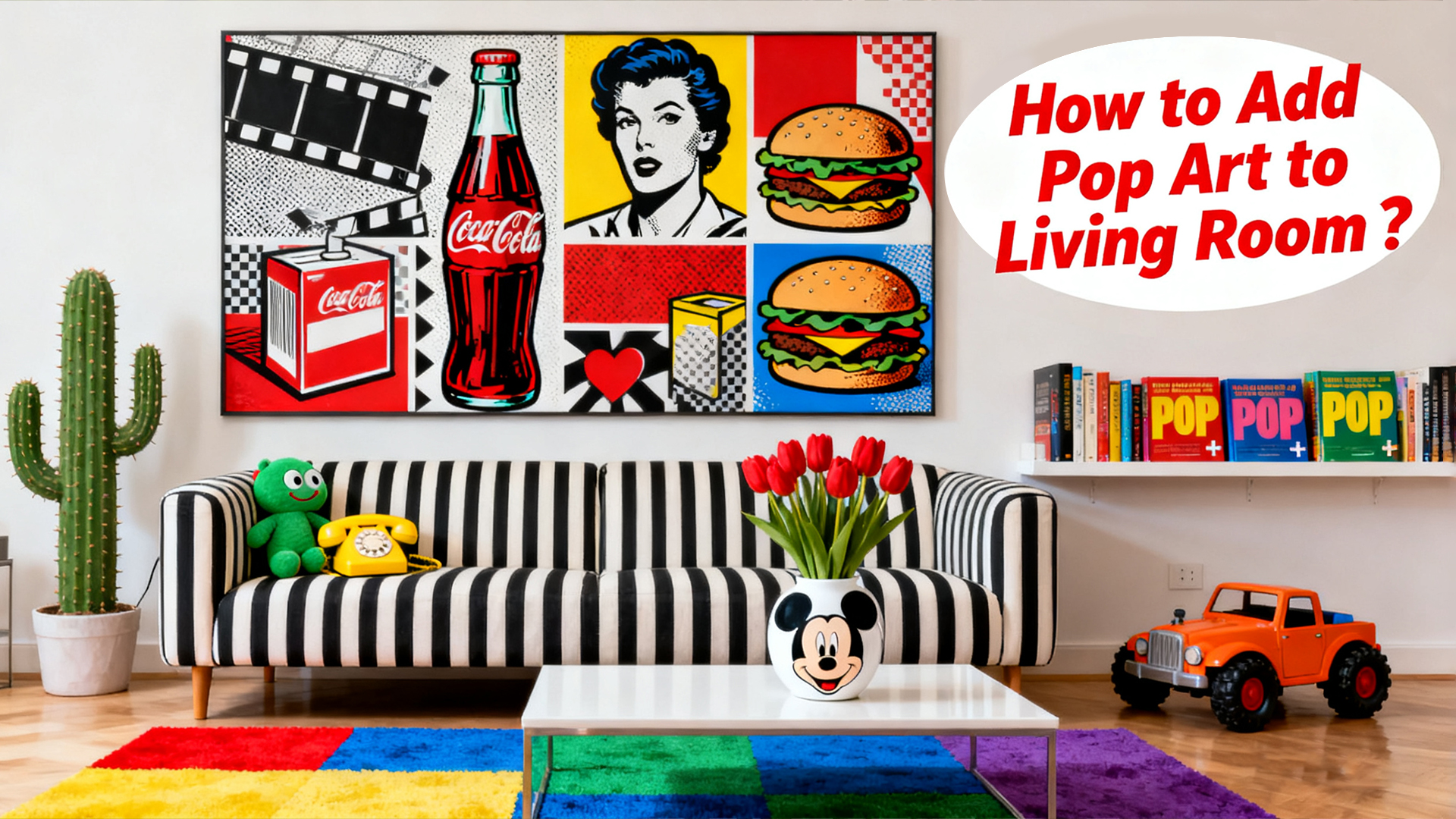 How to Add Pop Art to Living Room?
