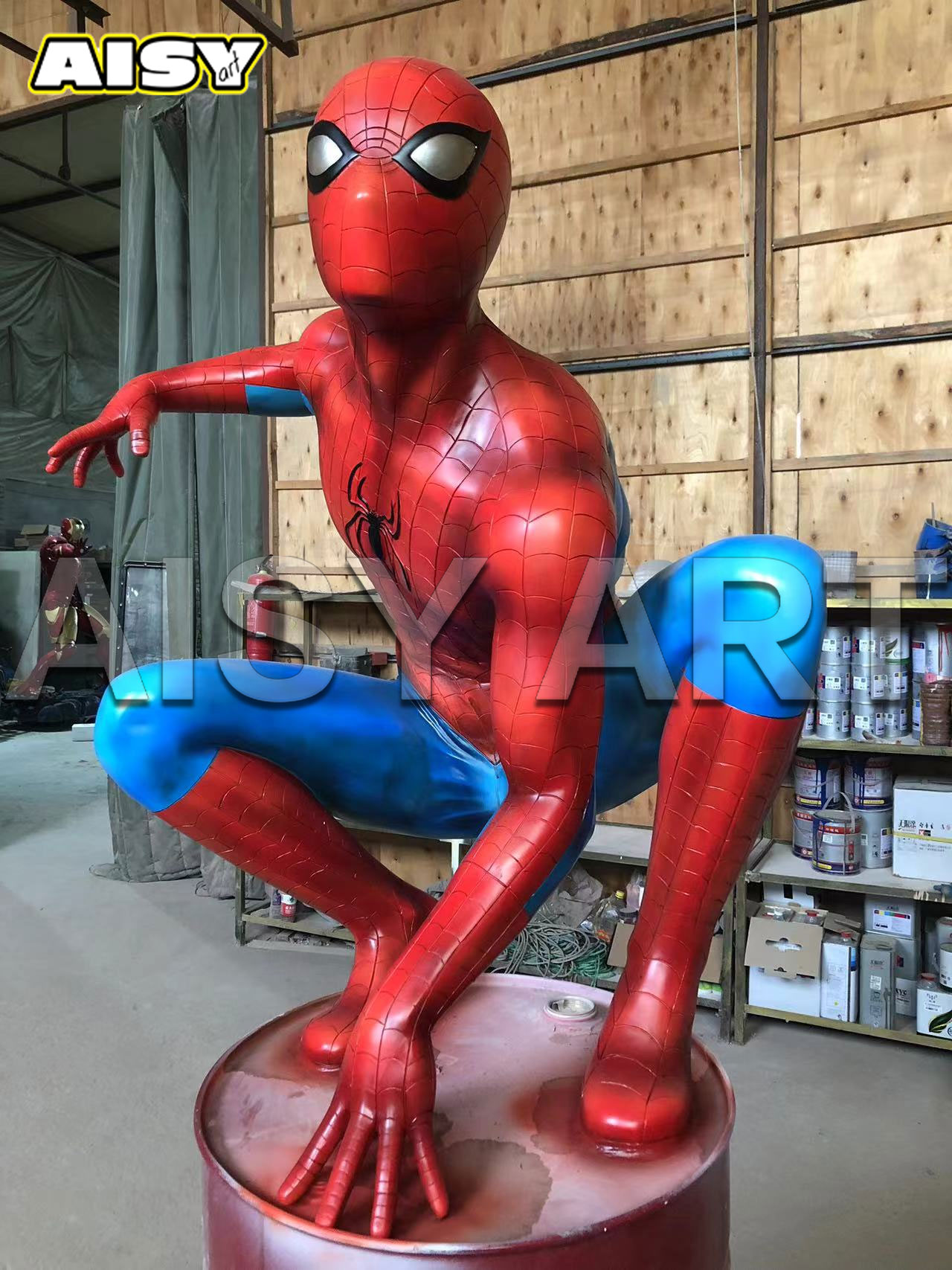 Spider-Man Fiberglass Sculpture
