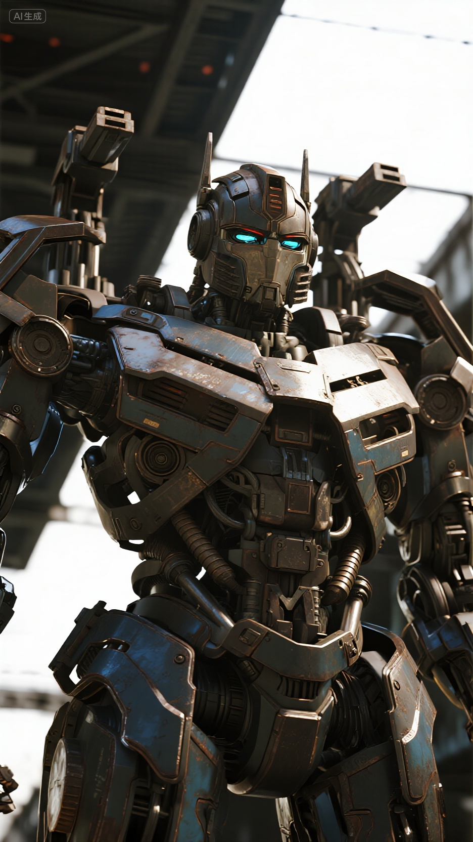 Futuristic Robot Sculpture