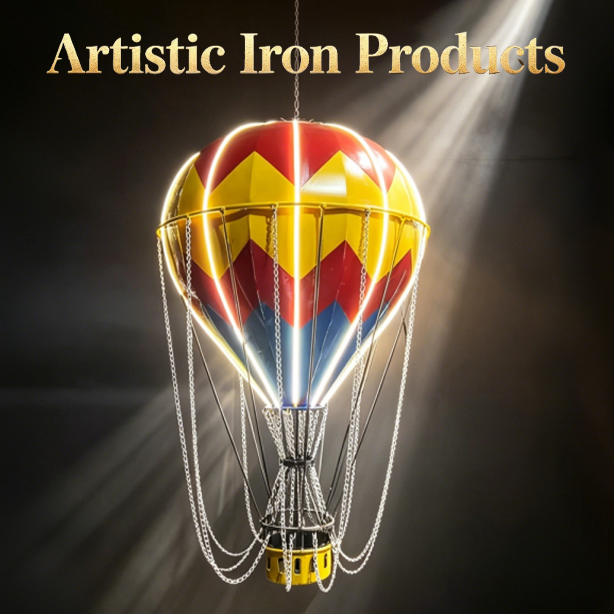 Forging iron into artistic iron products and sculptures