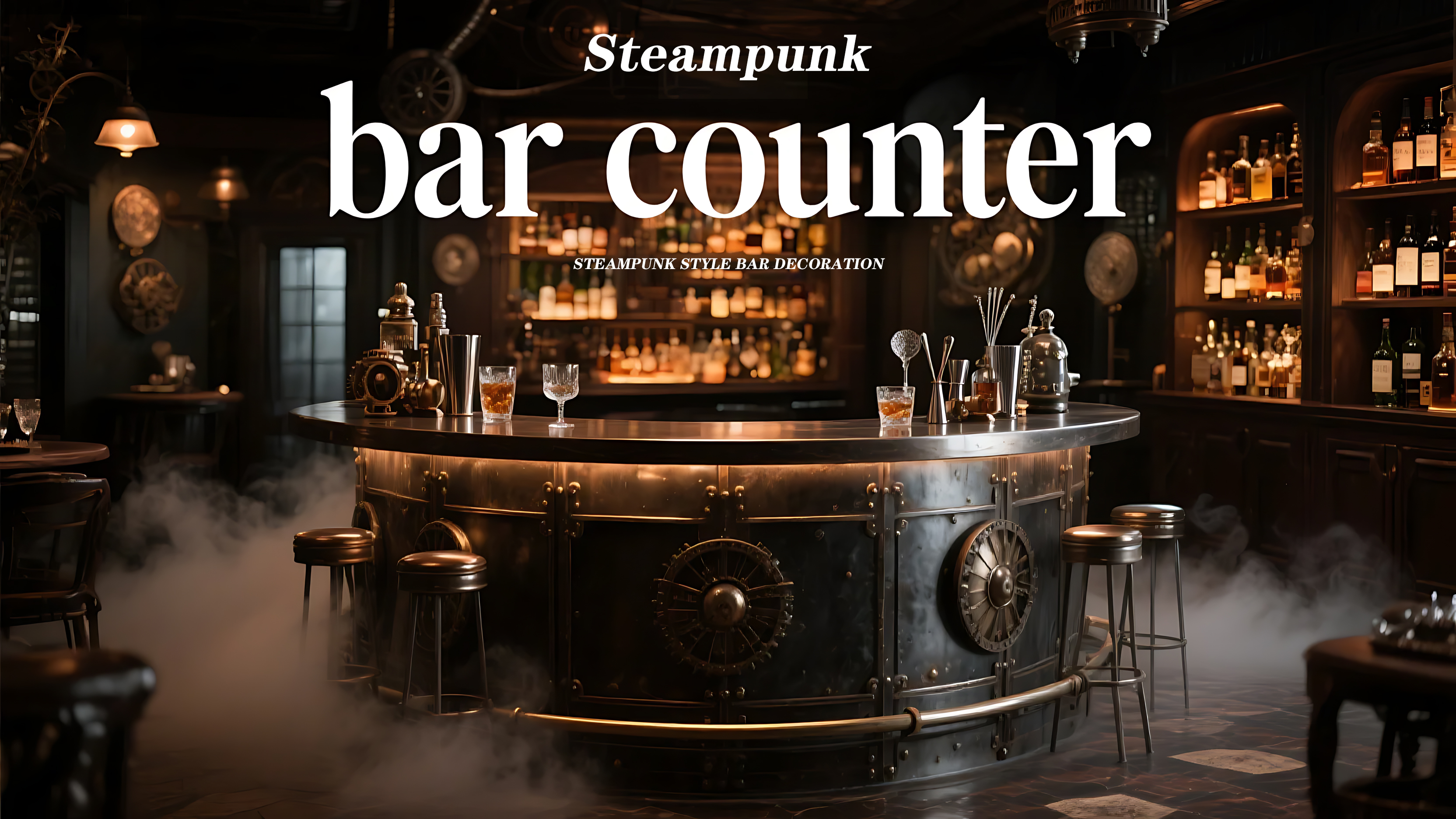 Steampunk-Bardekoration muss es haben
