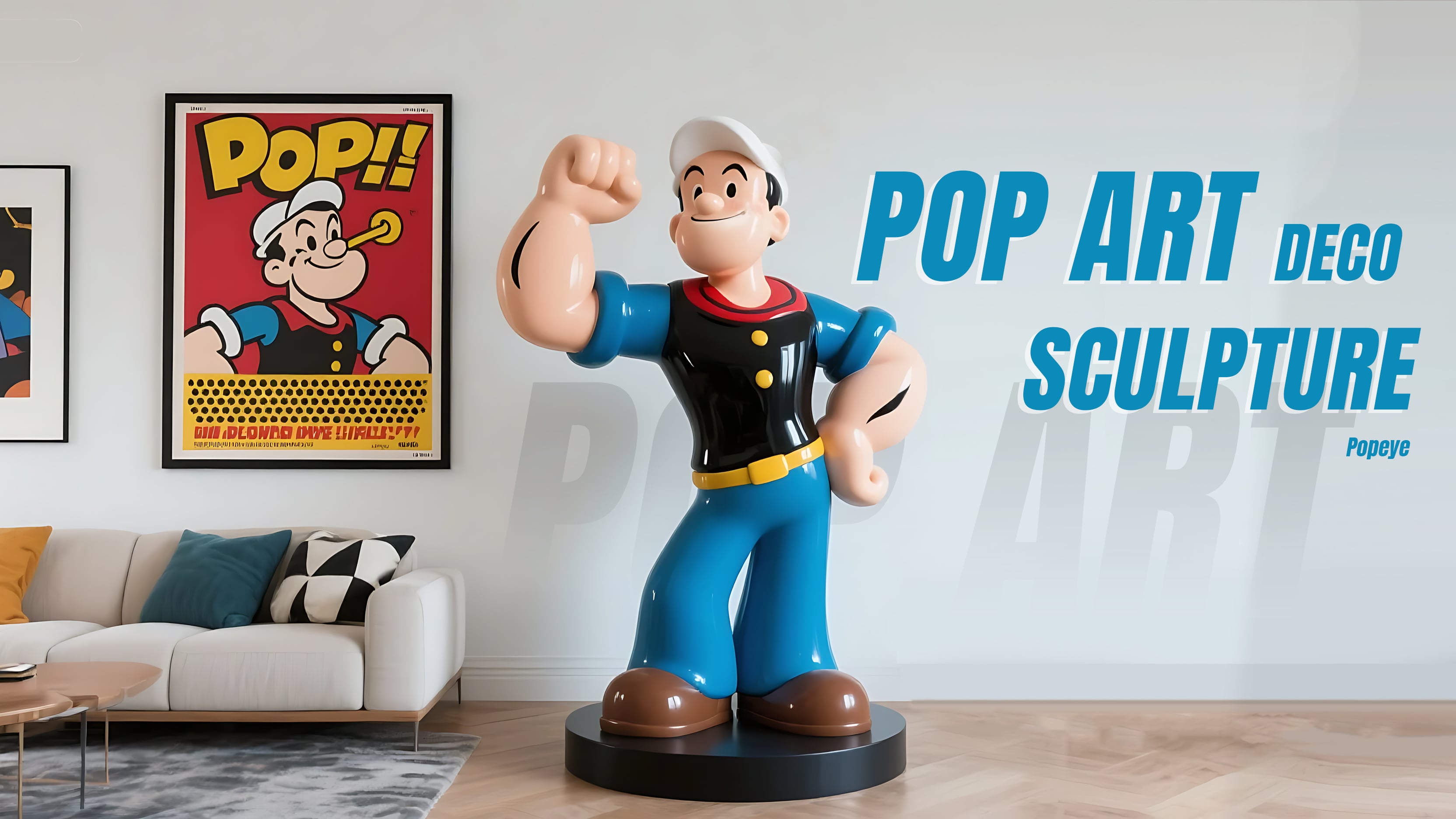 Pop-Art-Dekor, der Käufer anzieht