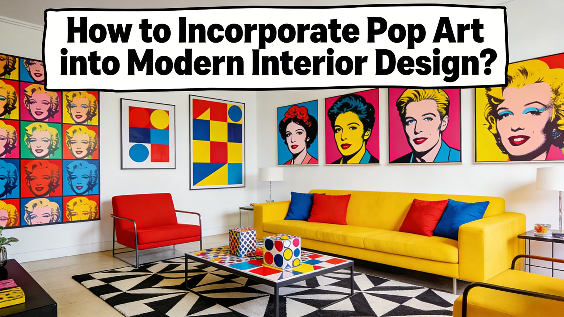Come incorporare l'arte pop nel design d'interni moderno?