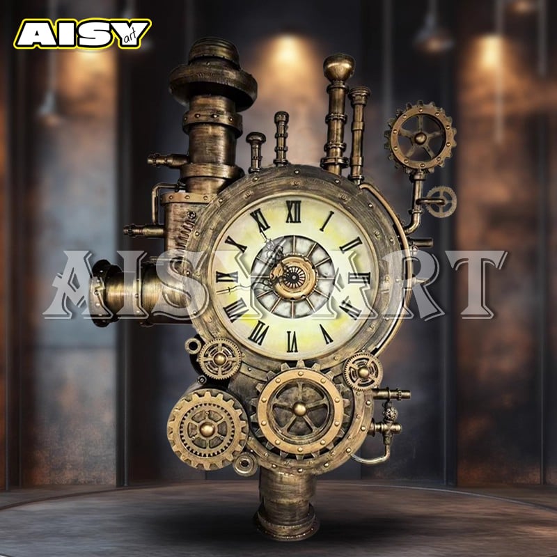 Steampunk Gear Wall Clock